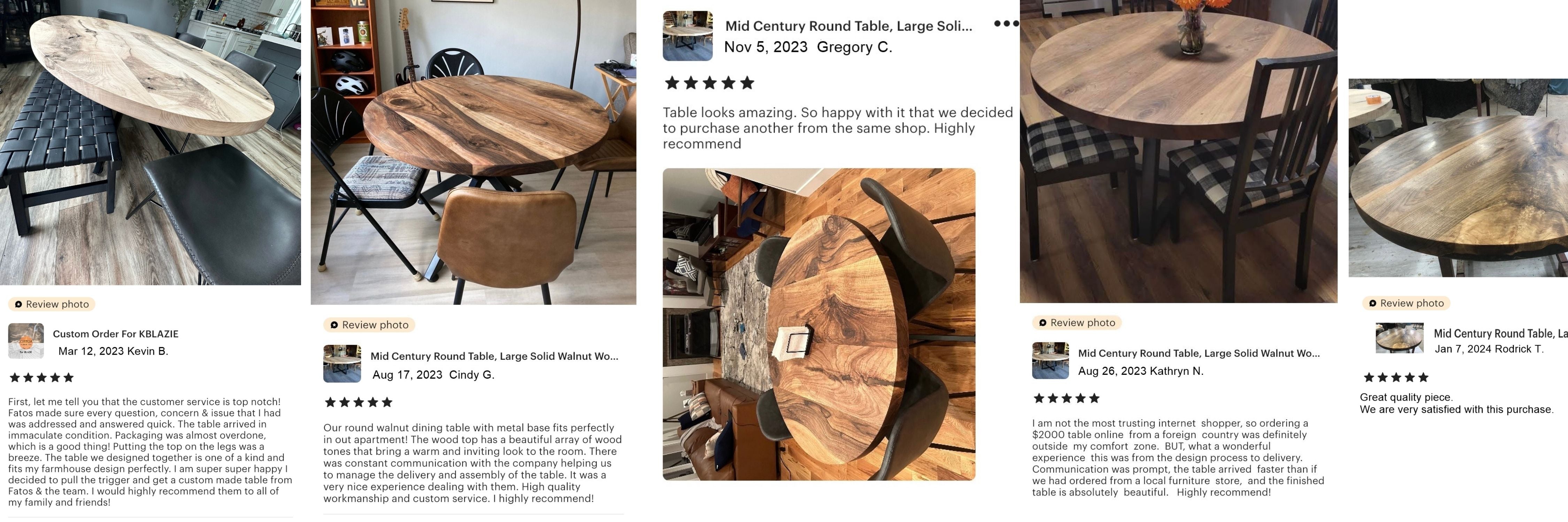 ROUND WALNUT TABLE PHI